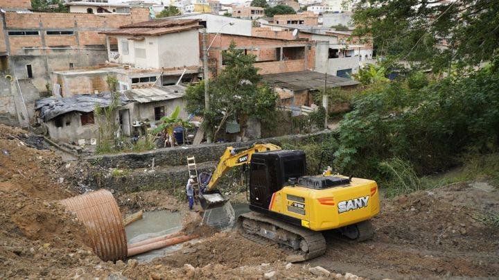 Prefeitura de São Mateus libera trânsito na Ladeira da Antártica: Obras para conter alagamentos continuam