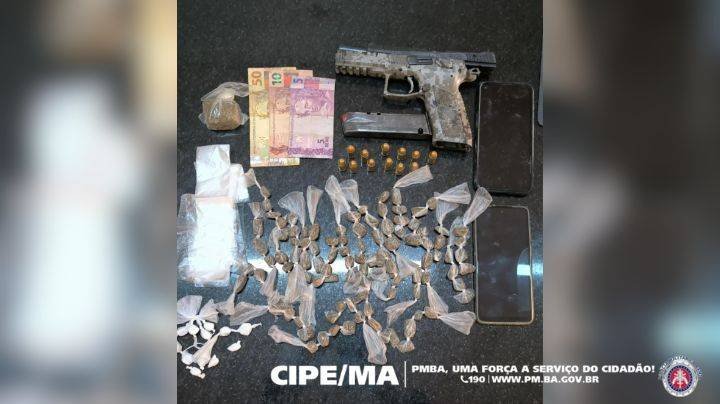 Operação da CIPE/Mata Atlântica apreende armas e drogas em Porto Seguro