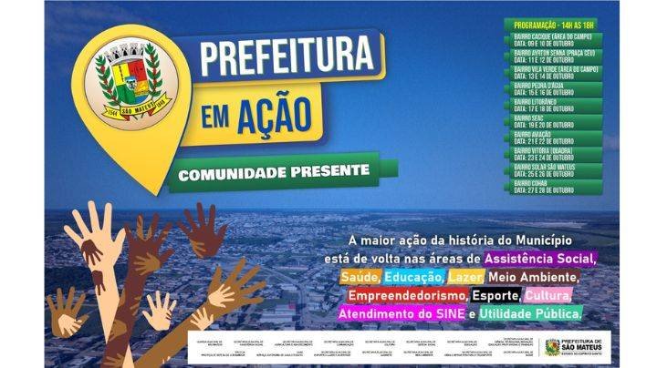 Começa a segunda edição do ‘Prefeitura em Ação – Comunidade Presente’