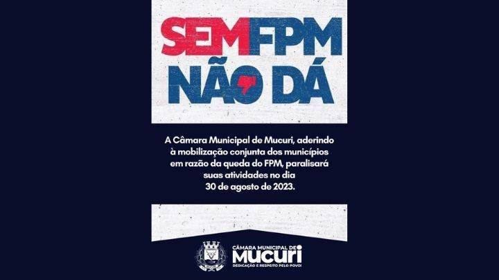 Câmara de Mucuri adere à mobilização conjunta dos municípios em razão da queda do FPM