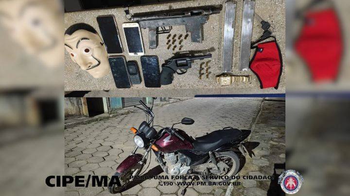 CAEMA apreende armas e recupera veículo roubado em Posto da Mata
