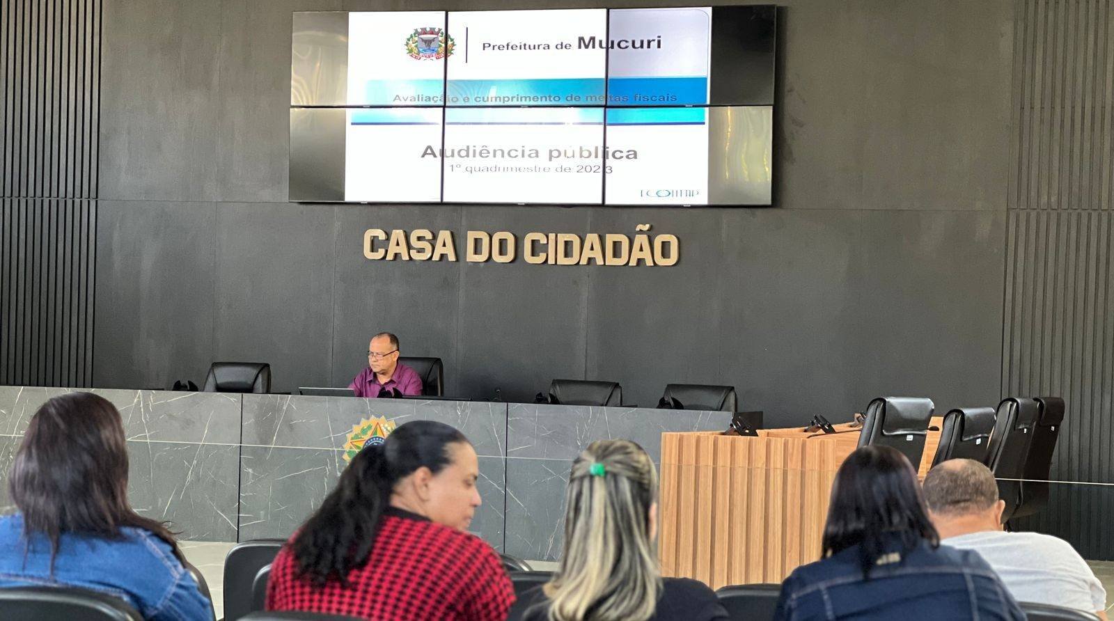 Prefeitura de Mucuri presta contas das receitas e despesas do 1º quadrimestre de 2023 em Audiência Pública