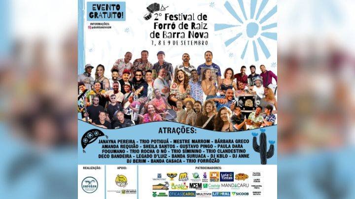 Festival de Forró de Raiz de Barra Nova Norte promete encantar com música e paisagens deslumbrantes