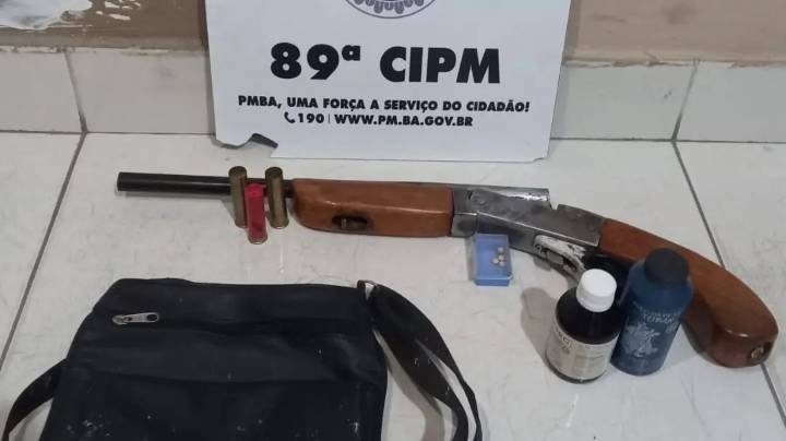 Itabat?: PETO apreende arma de fogo e munições em operação