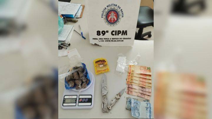 Policiais da 89ª CIPM desarticula ponto de tráfico de drogas em Itabatã após denúncia anônima