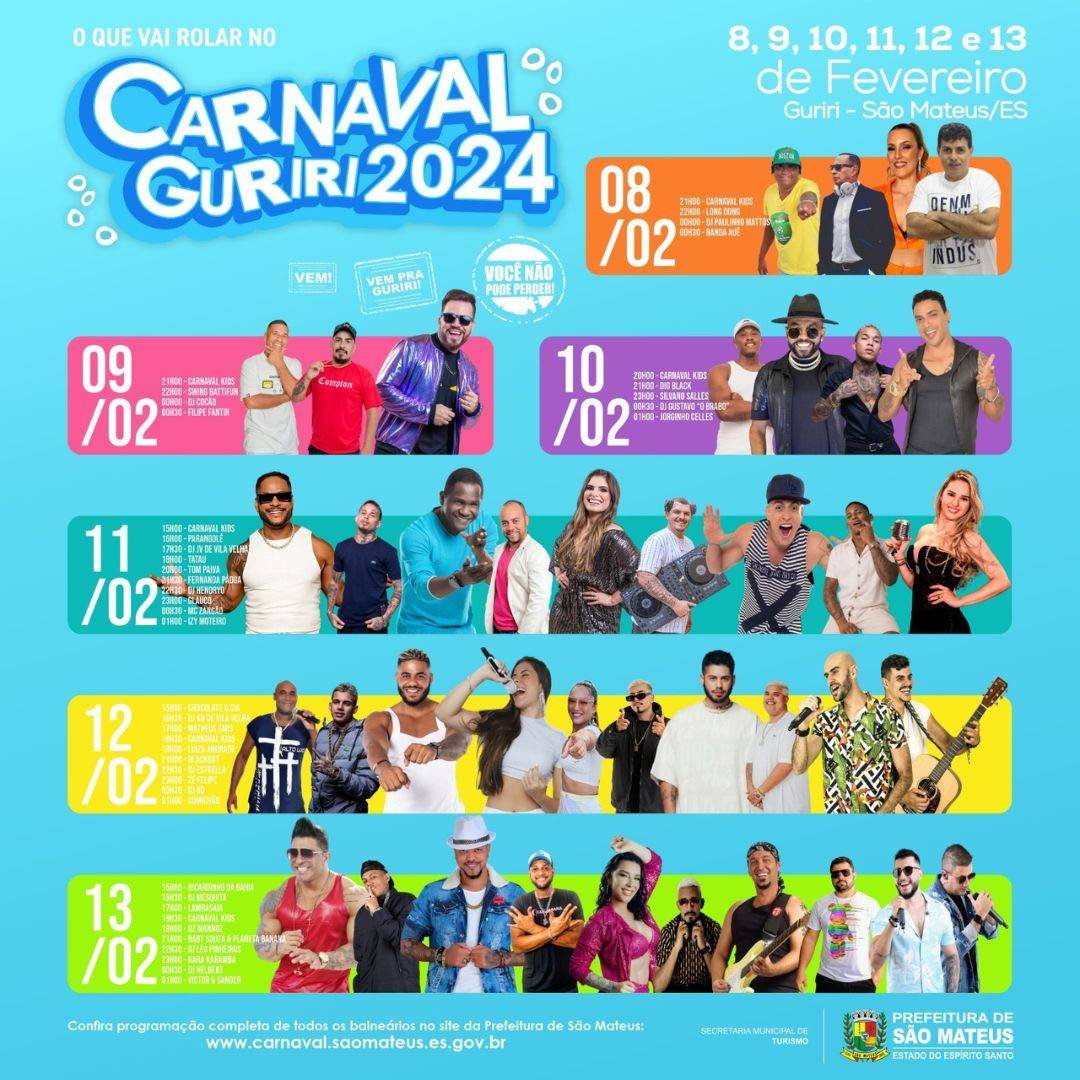 Carnaval Guriri 2024: Faltam apenas 5 dias para o melhor carnaval do Espírito Santo